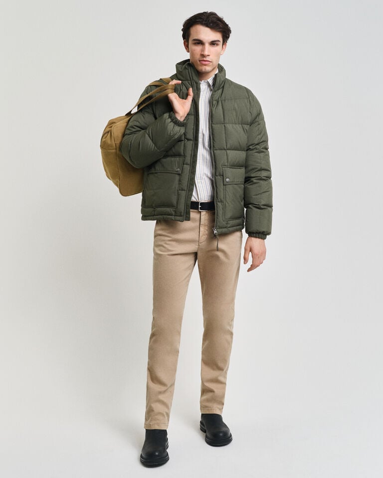 Gant Pantalones chinos estructurados Slim Fit con textura labrada