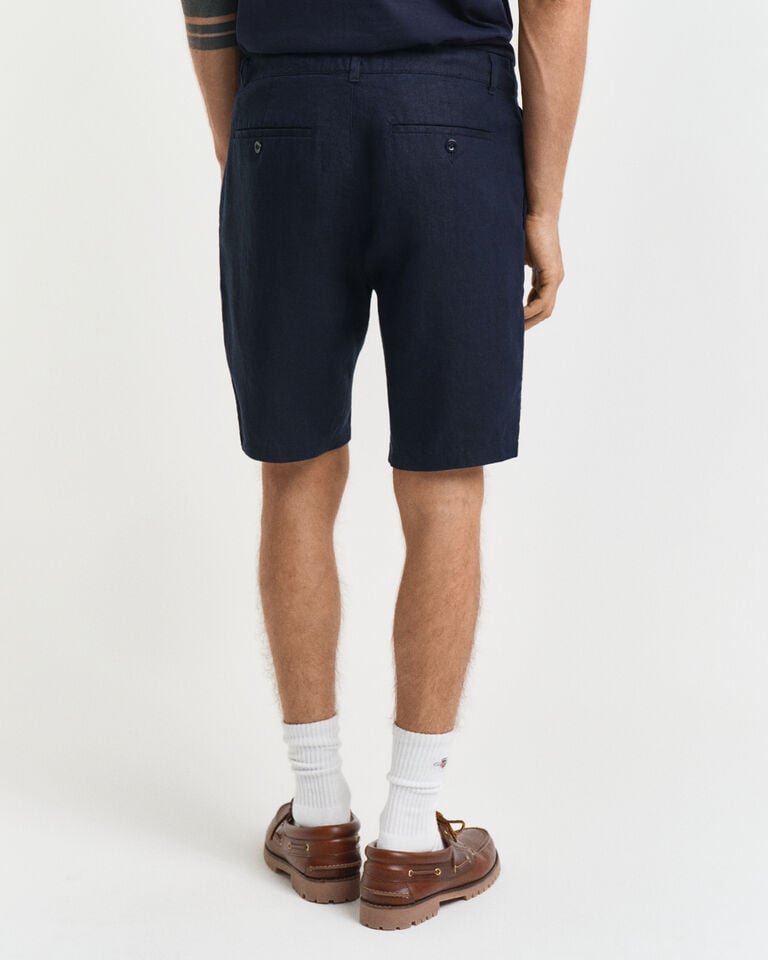 Gant Pantalones Cortos Relaxed Fit De Lino Con Cordón Ajustable