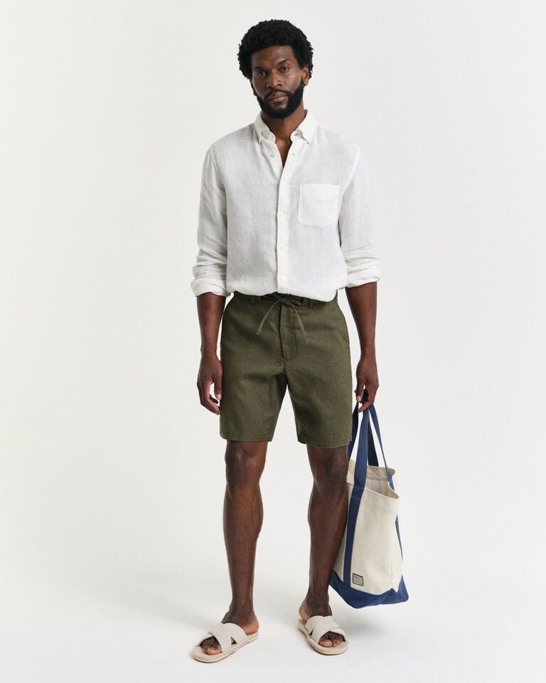 Gant Pantalones cortos Relaxed Fit de lino con cordón ajustable