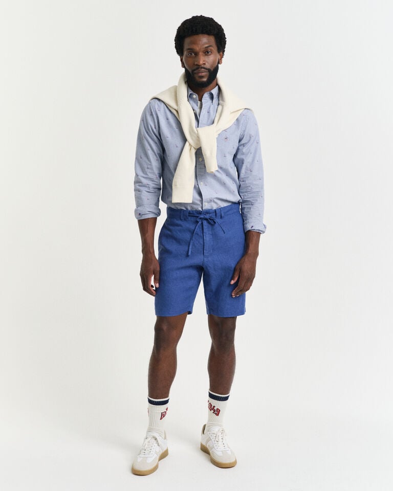 Gant Pantalones cortos Relaxed Fit de lino con cordón ajustable