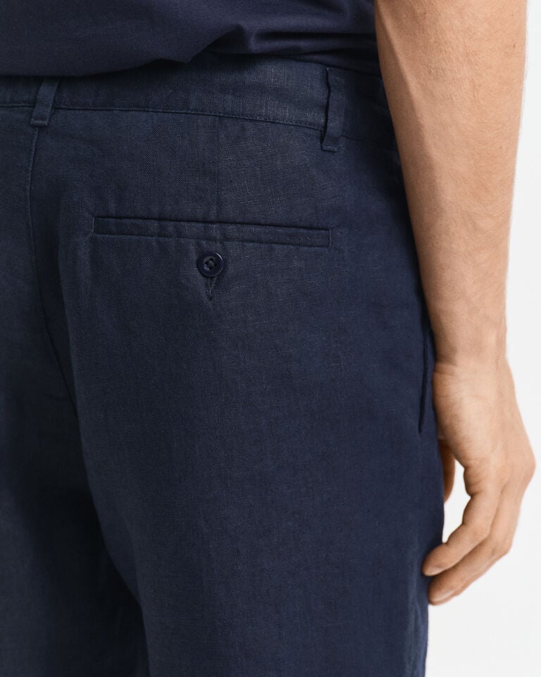 Gant Pantalones Cortos Relaxed Fit De Lino Con Cordón Ajustable