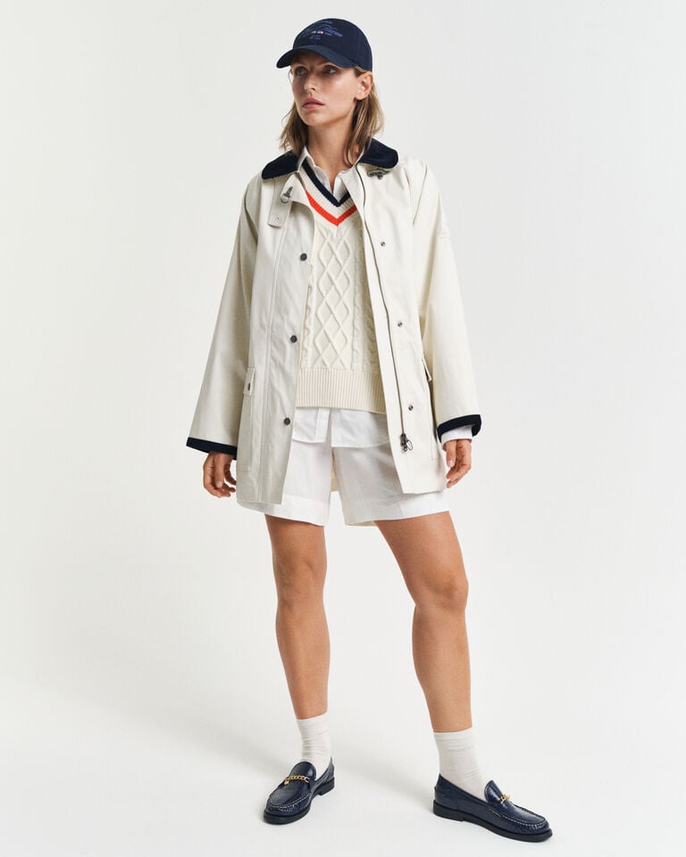 Gant Pantalones Cortos Relaxed Fit En Mezcla De Lino Pull-On