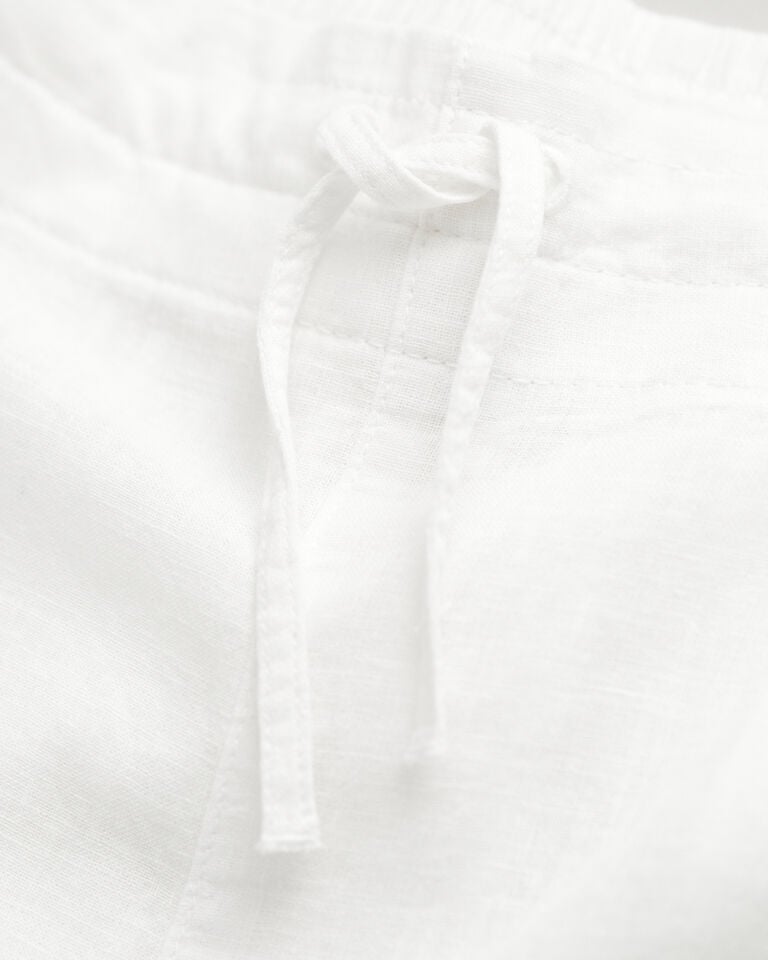 Gant Pantalones De Lino Y Algodón Con Cintura Elástica Teen Girls
