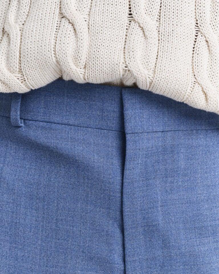 Gant Pantalones De Traje Relaxed Fit De Lana Mouliné