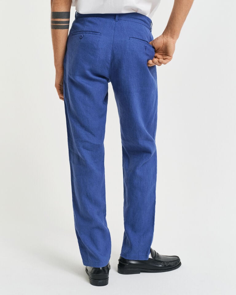 Gant Pantalones Relaxed Fit De Lino Con Cordón Ajustable