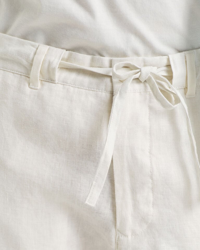 Gant Pantalones Relaxed Fit De Lino Con Cordón Ajustable