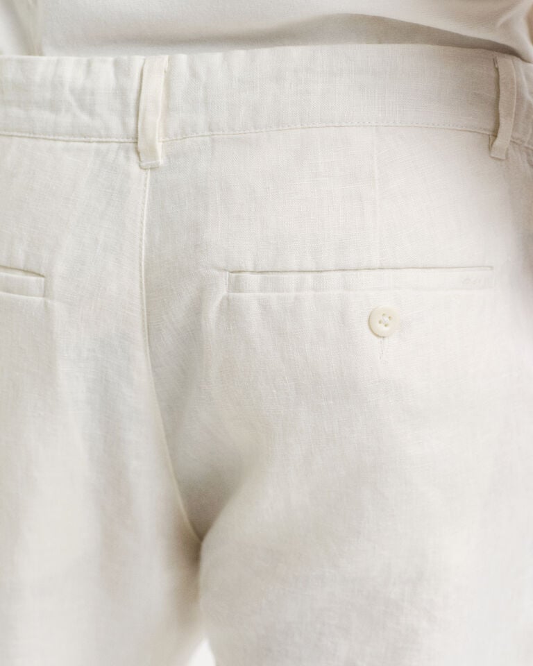 Gant Pantalones Relaxed Fit De Lino Con Cordón Ajustable