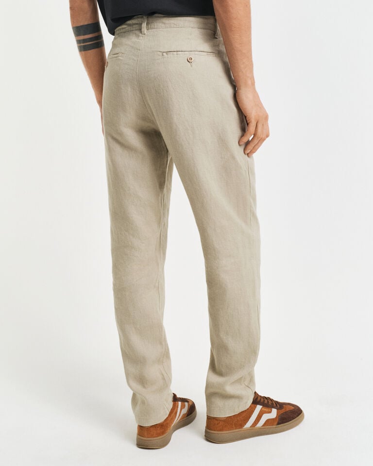 Gant Pantalones Relaxed Fit De Lino Con Cordón Ajustable