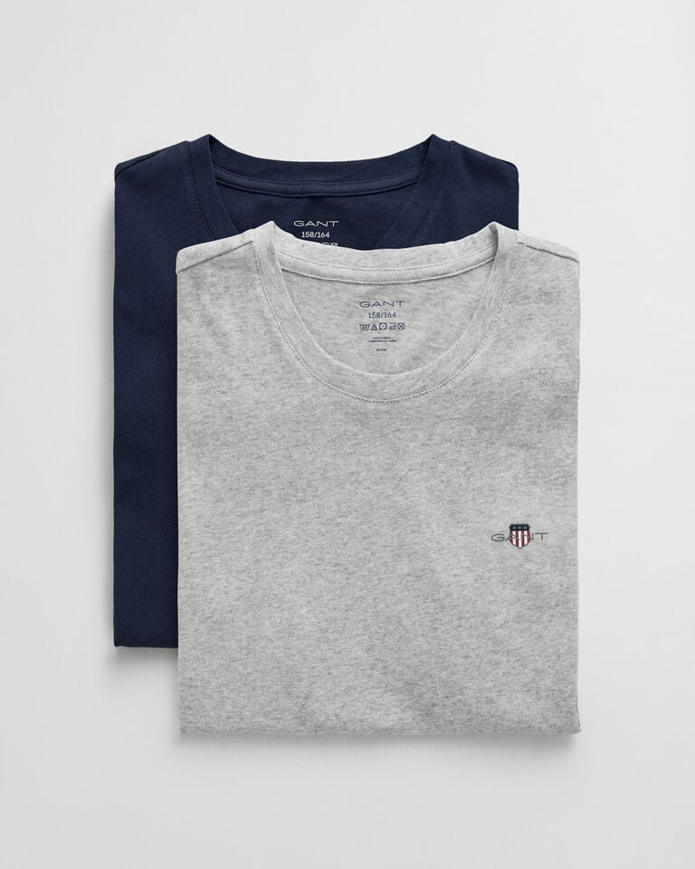 Gant Paquete de dos camisetas de cuello redondo Teens