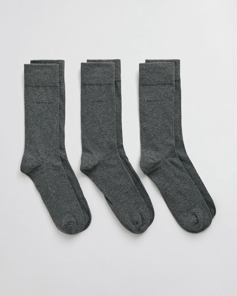 Gant Paquete de tres pares de calcetines de algodón suave