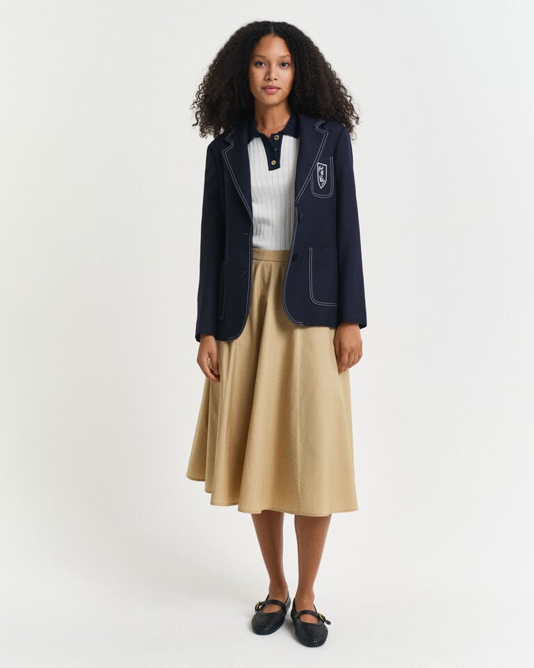 Gant Rugger De Manga Corta Con Acanalado En Contraste