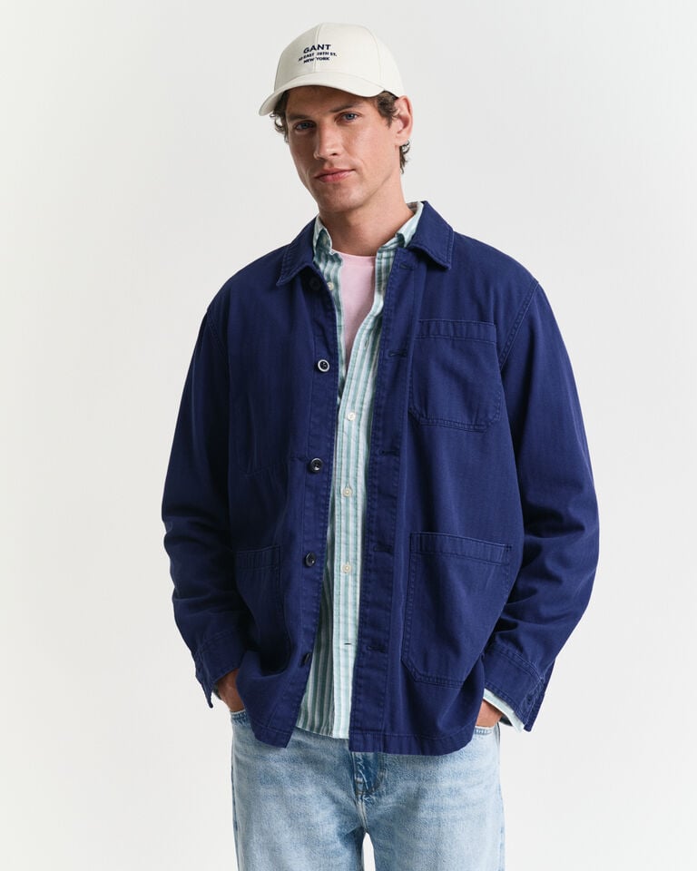 Gant Sobrecamisa de trabajo Regular Fit con diseño de espiga