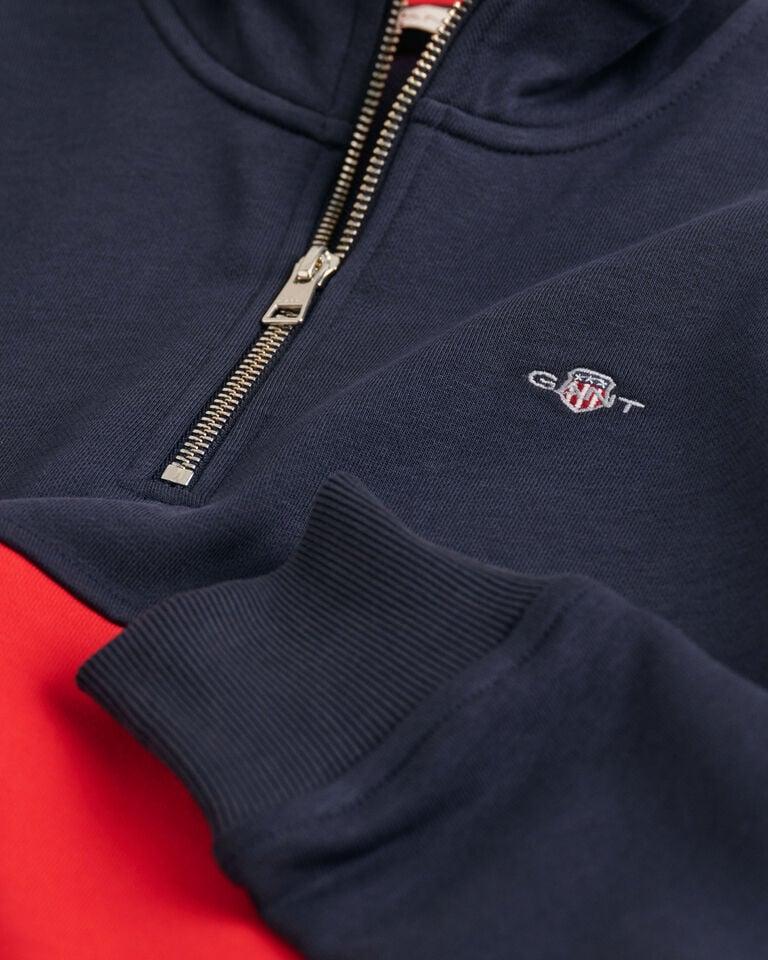 Gant Sudadera Con Media Cremallera Y Bloques De Colores Shield Teens