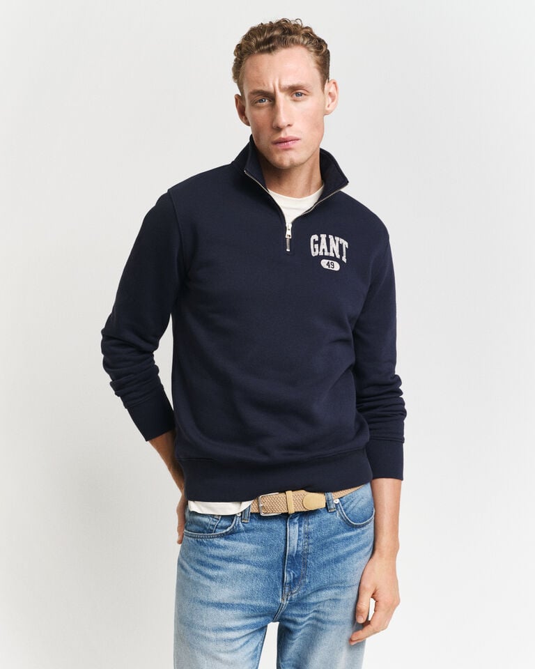Gant Sudadera con media cremallera y diseño GANT 49 Arch
