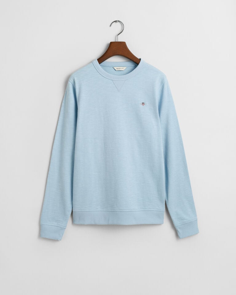 Gant Sudadera De Cuello Redondo Shield Teens De Algodón Flameado