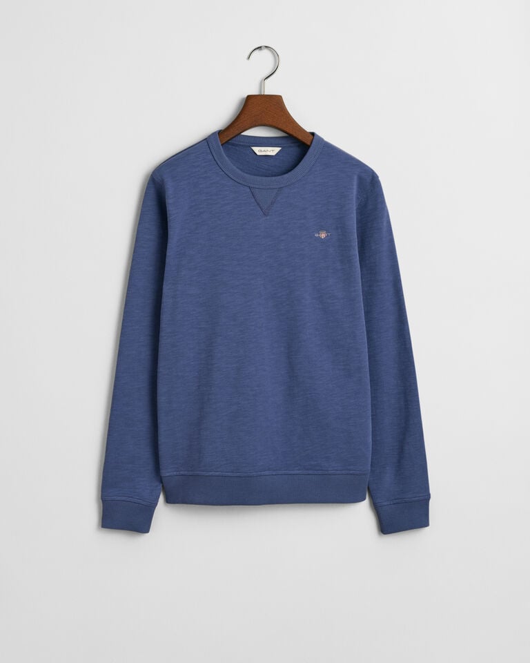 Gant Sudadera de cuello redondo Shield Teens de algodón flameado