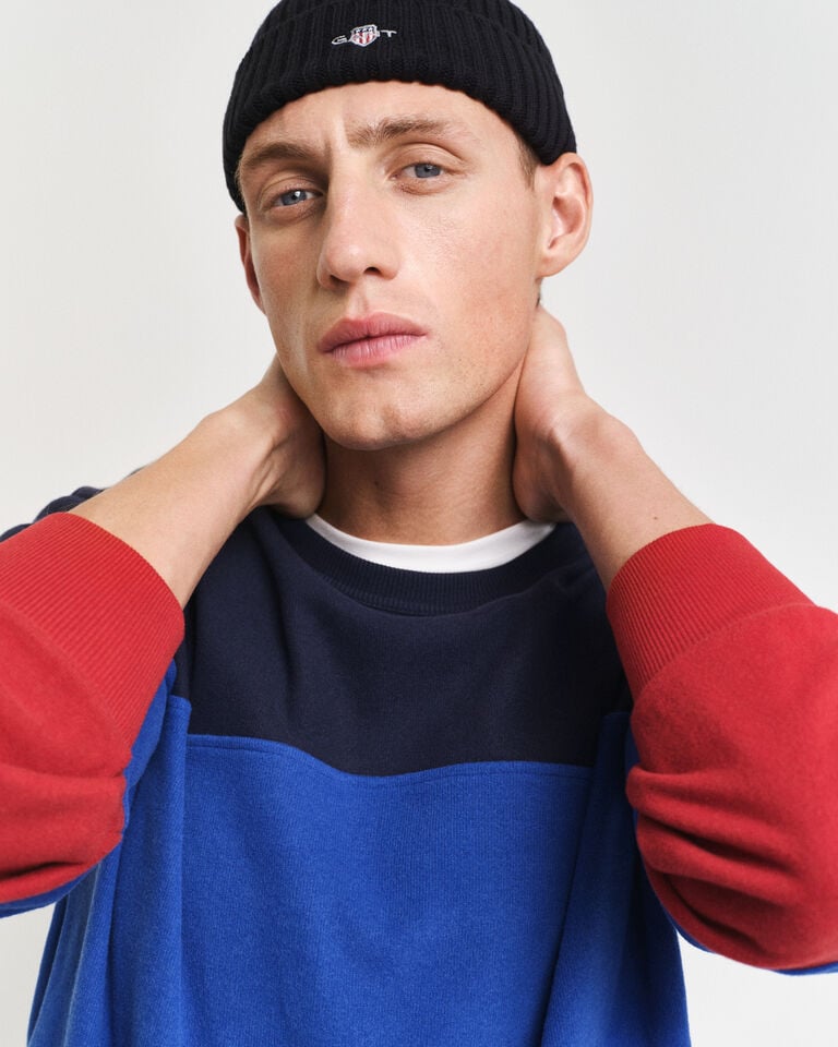 Gant Sudadera De Cuello Redondo Y Bloques De Colores