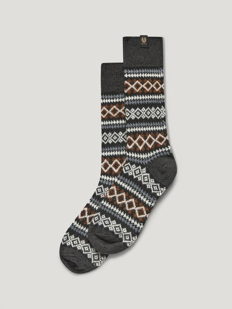 Belstaff Calcetines Thistle En Punto Fair Isle