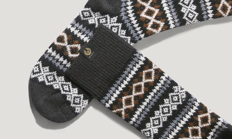 Belstaff Calcetines Thistle En Punto Fair Isle