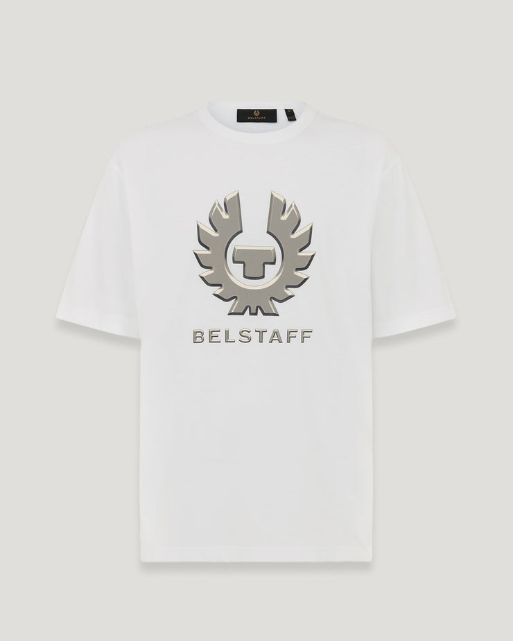 belstaff camiseta con estampado gráfico liquify