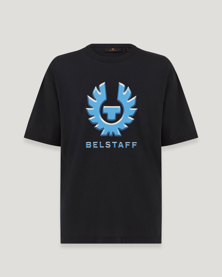 belstaff camiseta con estampado gráfico liquify