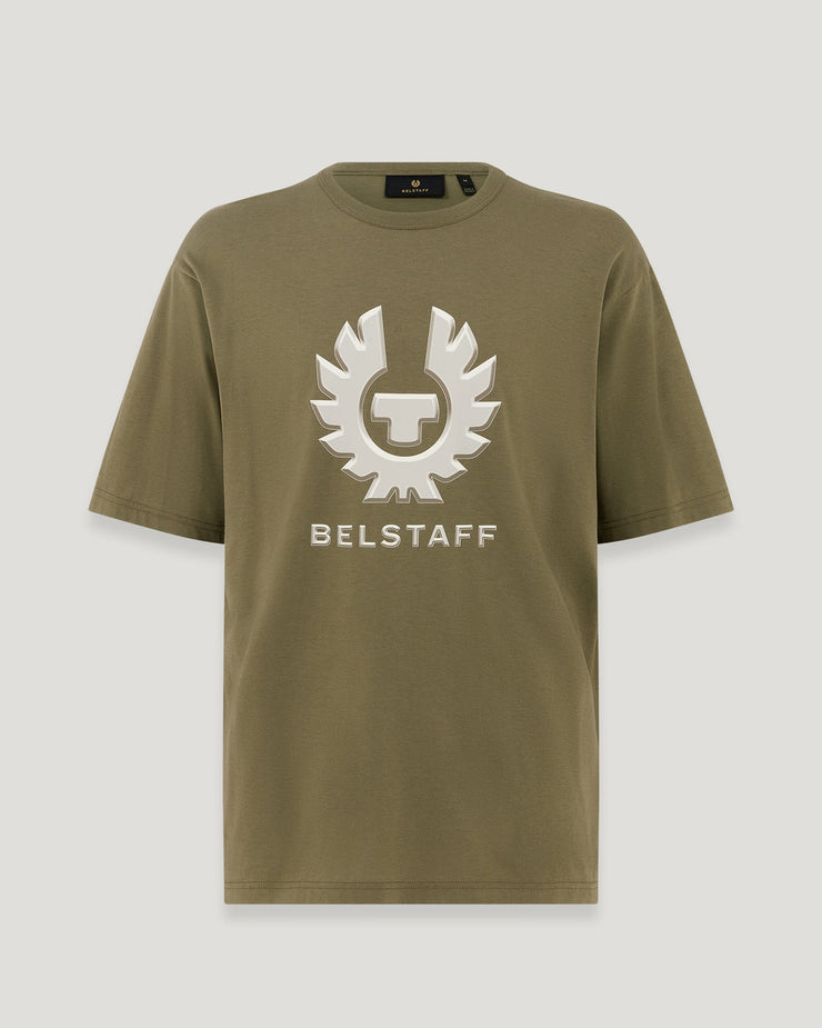 belstaff camiseta con estampado gráfico liquify