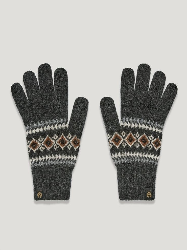 belstaff guantes thistle en punto fair isle
