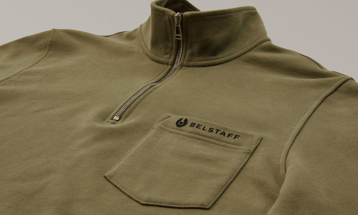 Belstaff Jersey Con Cremallera De Un Cuarto