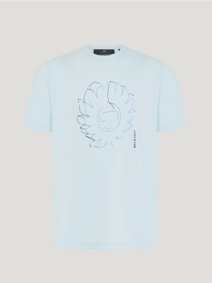 belstaff camiseta con estampado gráfico deconstructed phoenix