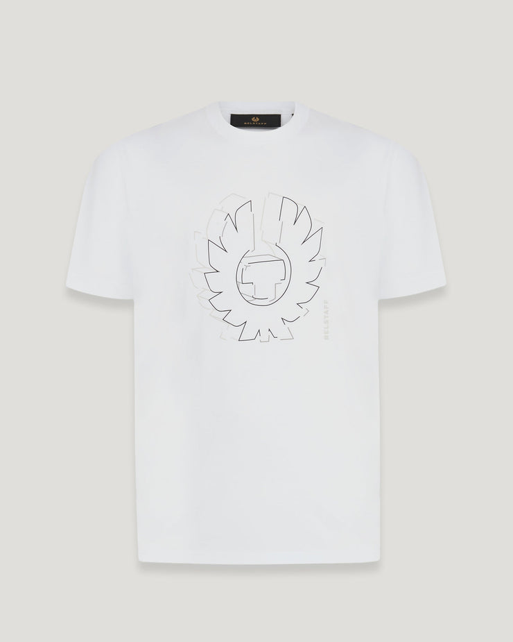 belstaff camiseta con estampado gráfico deconstructed phoenix
