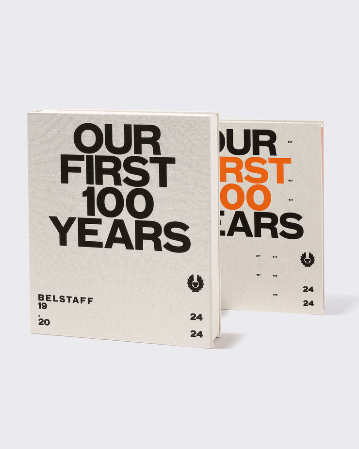 belstaff edición de coleccionista: libro «our first 100 years»