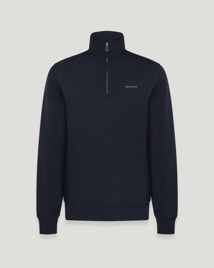 belstaff sudadera con cremallera de un cuarto alloy