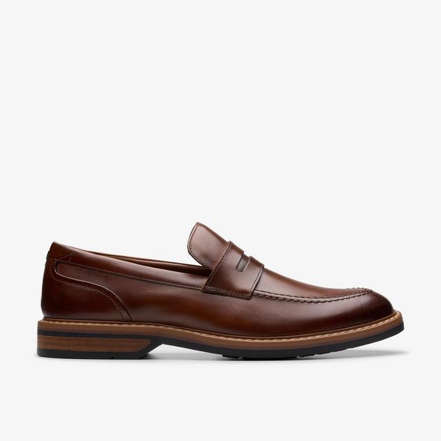 Clarks Aldwin Step en cuero color tostado medio Zapatos