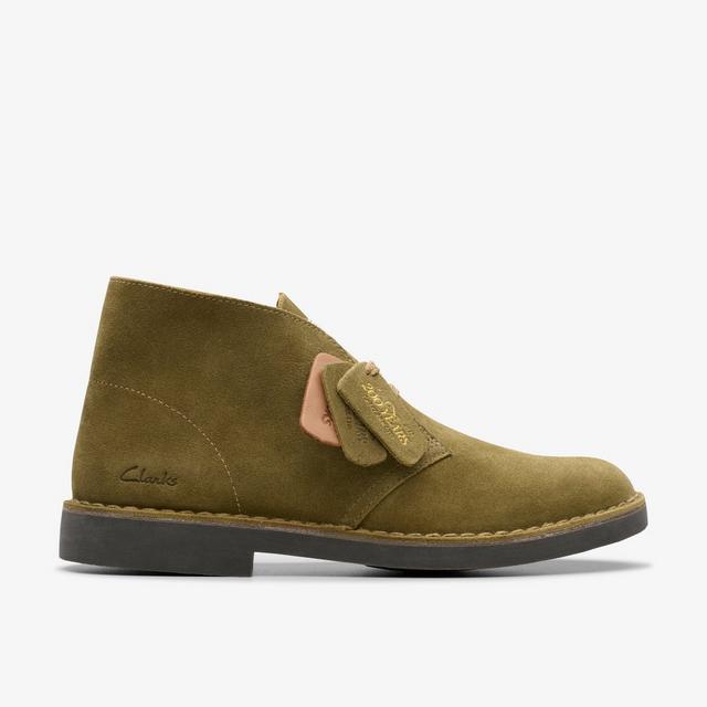 Clarks Bota de Desierto para Hombre EVO Ante Oliva Desert Boot