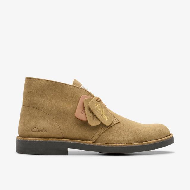 Clarks Bota Desierto Evo Para Hombre Ante Arena Oscura Desert Boot