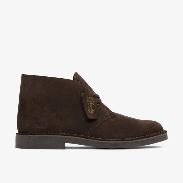 Clarks Botas desierto para hombre Desert Boot Evo en ante marrón oscuro