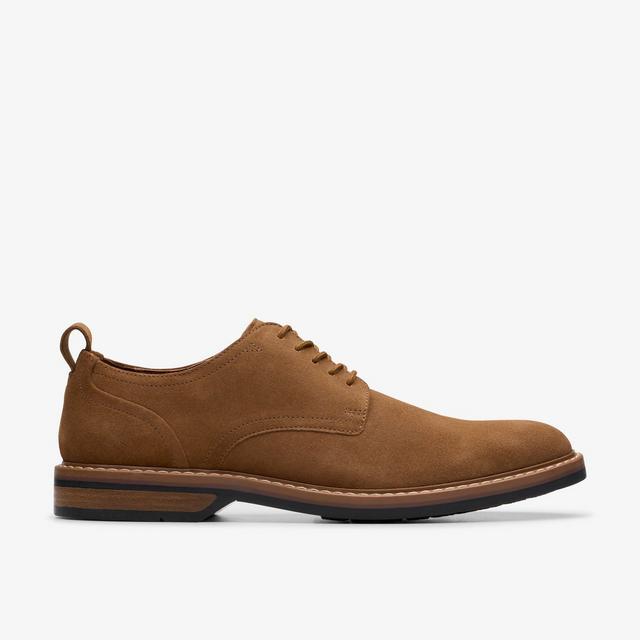 Clarks Aldwin Lace en ante color cola Zapatos