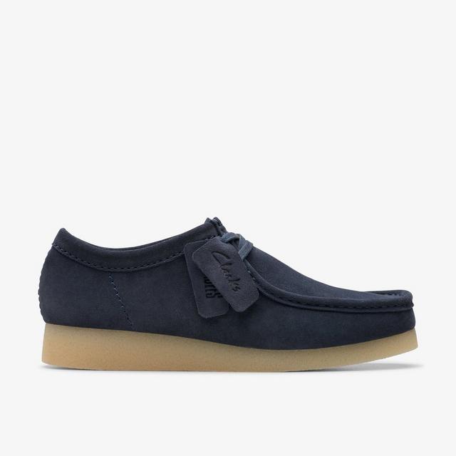 Clarks Gamuza Azul Marino Wallabee EVO Zapatos