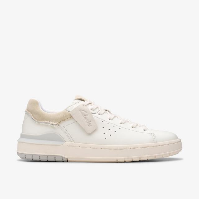 Clarks Hombres Courtlite2 Run Cuero Blanco Ninguno