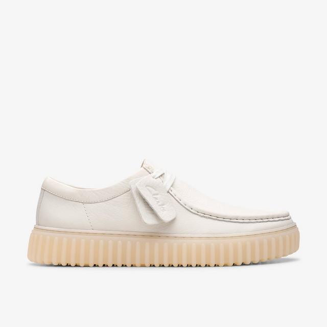 Clarks Hombres Torhill Lo Cuero Blanco Ninguno