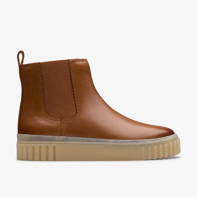 Clarks Mayhill Top en cuero color tostado Botas