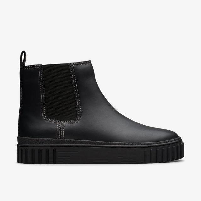 Clarks Mayhill Top en cuero negro Botas