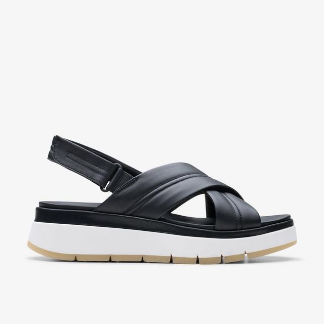 Clarks Mujer Tuscan Cross Cuero Negro Ninguno