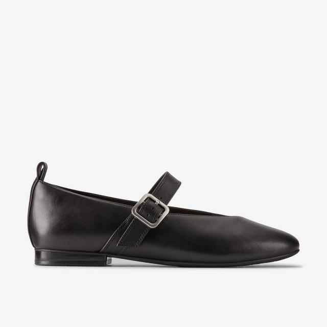Clarks MUJERES Fawna Bar En Cuero Negro Fawna Bar