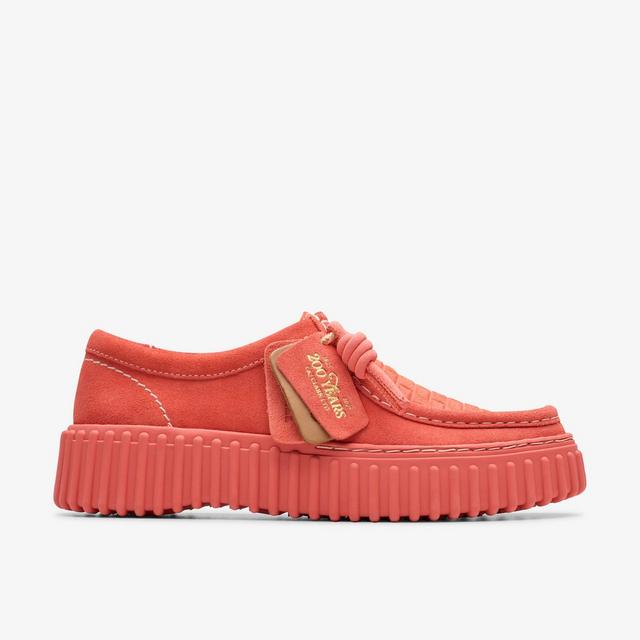 Clarks Mujeres Torhill Bee Coral Ante Wallabee