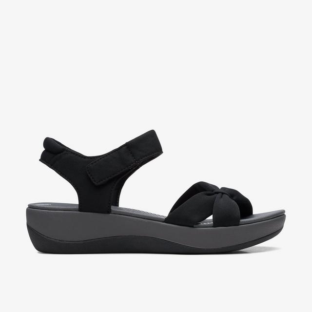 Clarks Tejido negro Arla Shore Sandalias