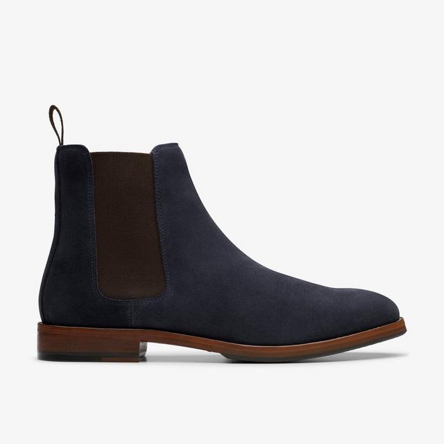 Clarks Top Craft James en ante azul marino Botas