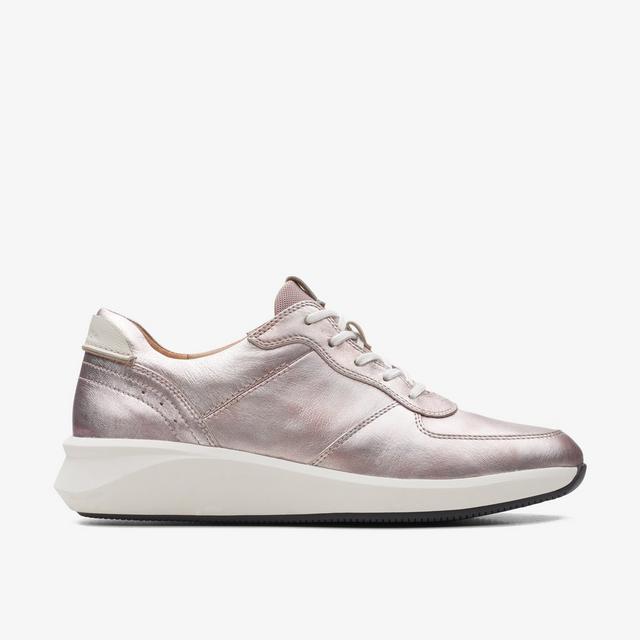 Clarks Zapatillas de mujer Un Rio Sprint platino