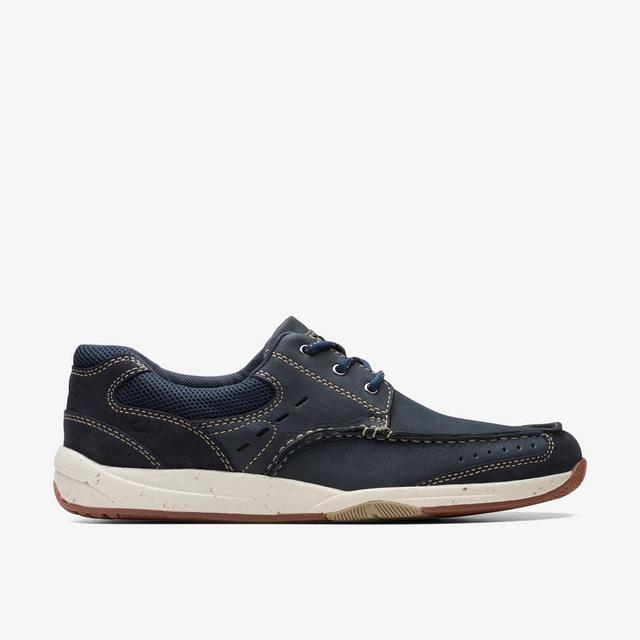 Clarks Zapatos De Nobuk Azul Marino Para Hombre