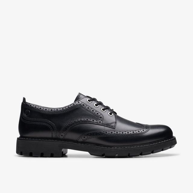 Clarks HOMBRES Batcombe Far Cuero Negro Batcombe Far